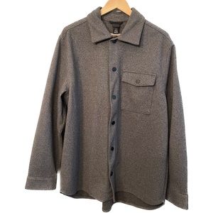 H&M Men’s Charcoal Grey Shirt Jacket - Size XL